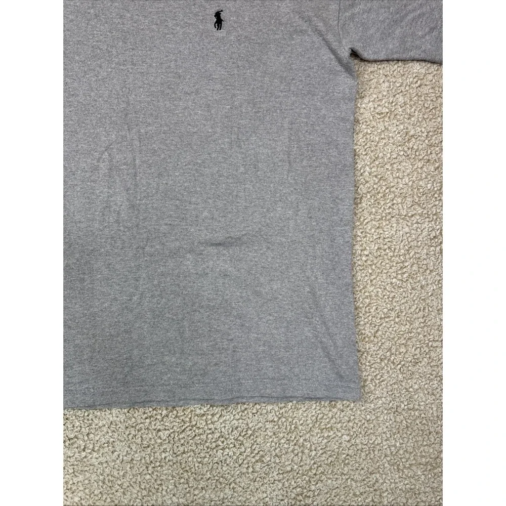 Polo Ralph Lauren Size XL Gray Cotton V Neck T-Shirt New Mens Shirt CLASSIC